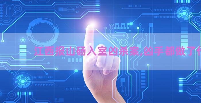 江西报山砀入室凶杀案,凶手都做了什么